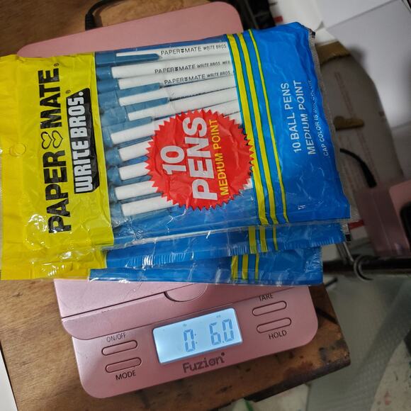 Vtg 1980s Paper Mate Write Bros BLUE Pens Lot of 3 Packs Medium Point NOS 30Pens - Picture 7 of 7